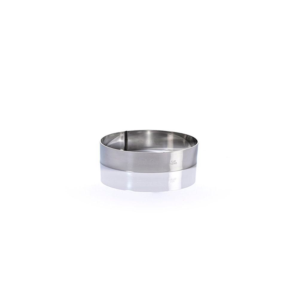 Round Cake Ring Ø80x20mm Stainless Steel - Martellato 1H2X8