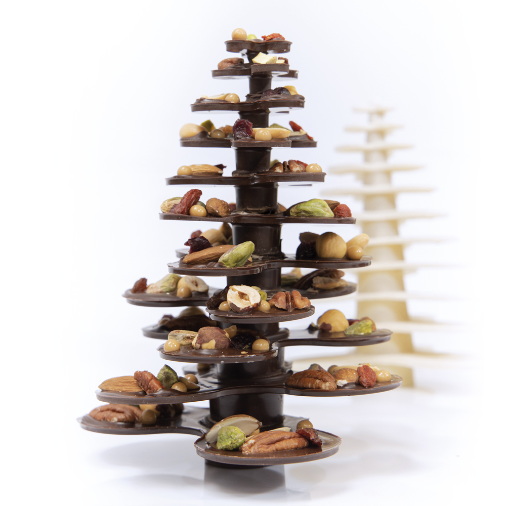 Martellato Modular Christmas Tree Chocolate Mold Set, Ø95x120 mm - Martellato 20CT01