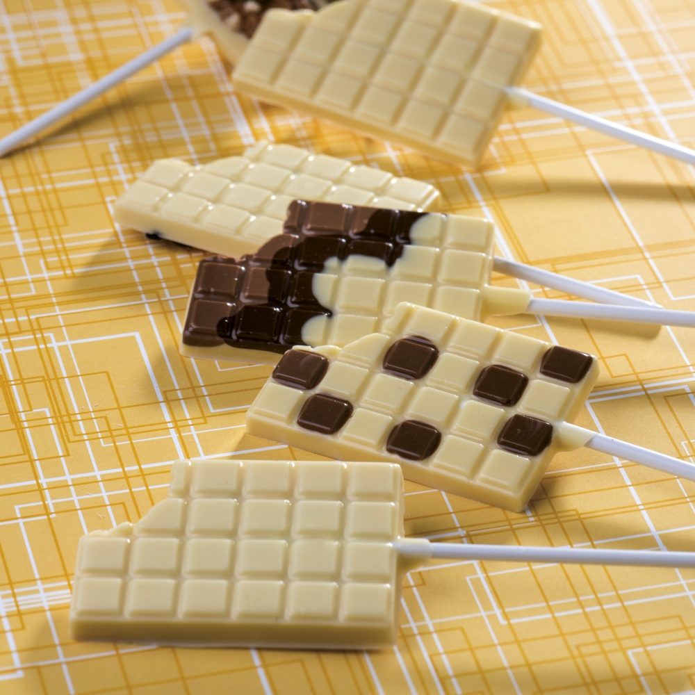 Martellato Rectangular Lollipop Mold 8 pcs 50x75x9 mm - Martellato 20L003 2