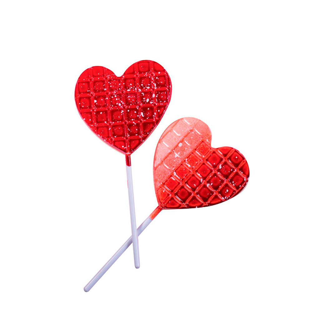 Heart Lollipop Mold 8 pcs 68x65x9 mm - Martellato 20L004
