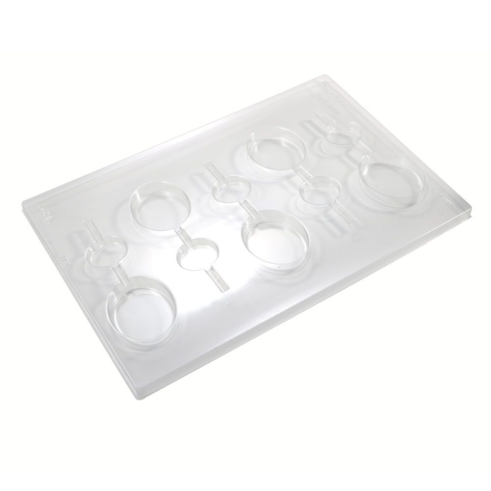 Martellato Oval Lollipop Mold 43x57x9 mm, 10 pcs - Martellato 20L008 2
