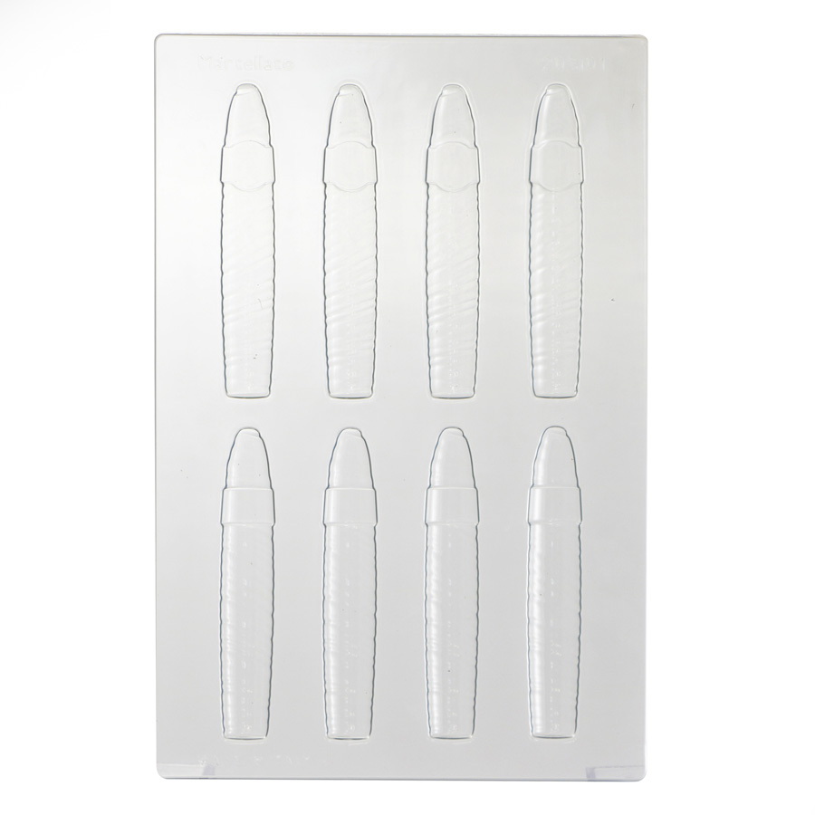 Martellato Mr. Cigar Chocolate Mold 8 pcs Ø20x125 mm - Martellato 20SI01 2