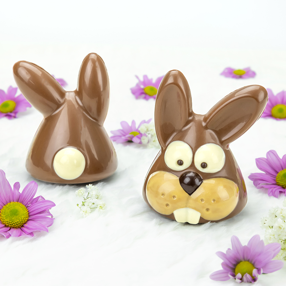 Martellato Peter 3D Chocolate Bunny Mould Set, 2 Pieces 2