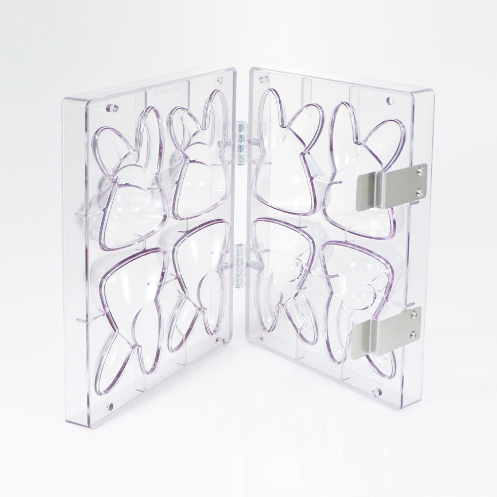 Martellato Peter 3D Chocolate Bunny Mould Set, 2 Pieces 3