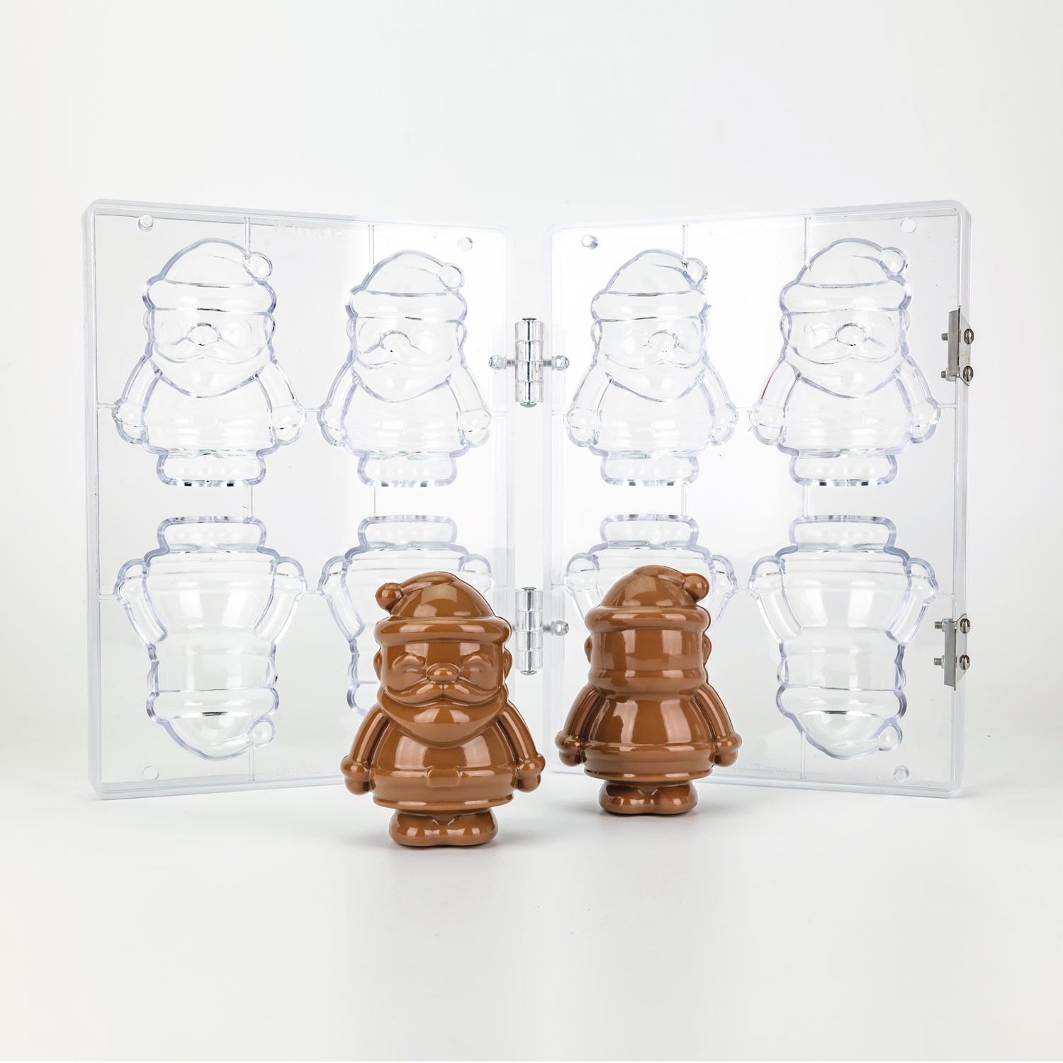 Martellato Klaus 3D Santa Claus Chocolate Mould Set, 2 pcs 2