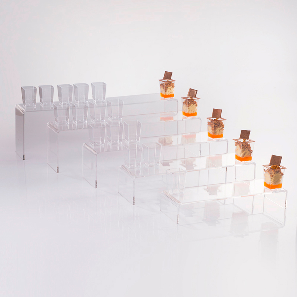 Martellato Martellato Display Levels 5-Piece Transparent Riser Set