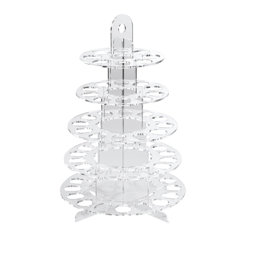 Martellato Martellato Clear Plexiglass Macaron Display Tower, 62 pcs