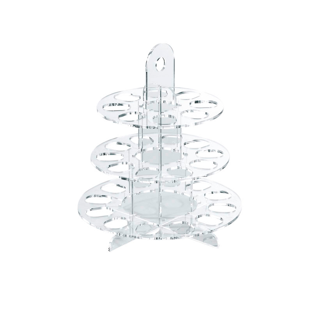 Martellato Martellato Clear Plexiglass Macaron Display Tower, 30 pcs