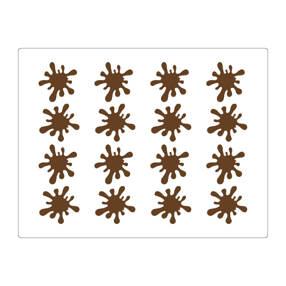 Martellato Spot Silicone Decoration Mat 16 pcs 60x63 mm - Martellato CHASIL32 2
