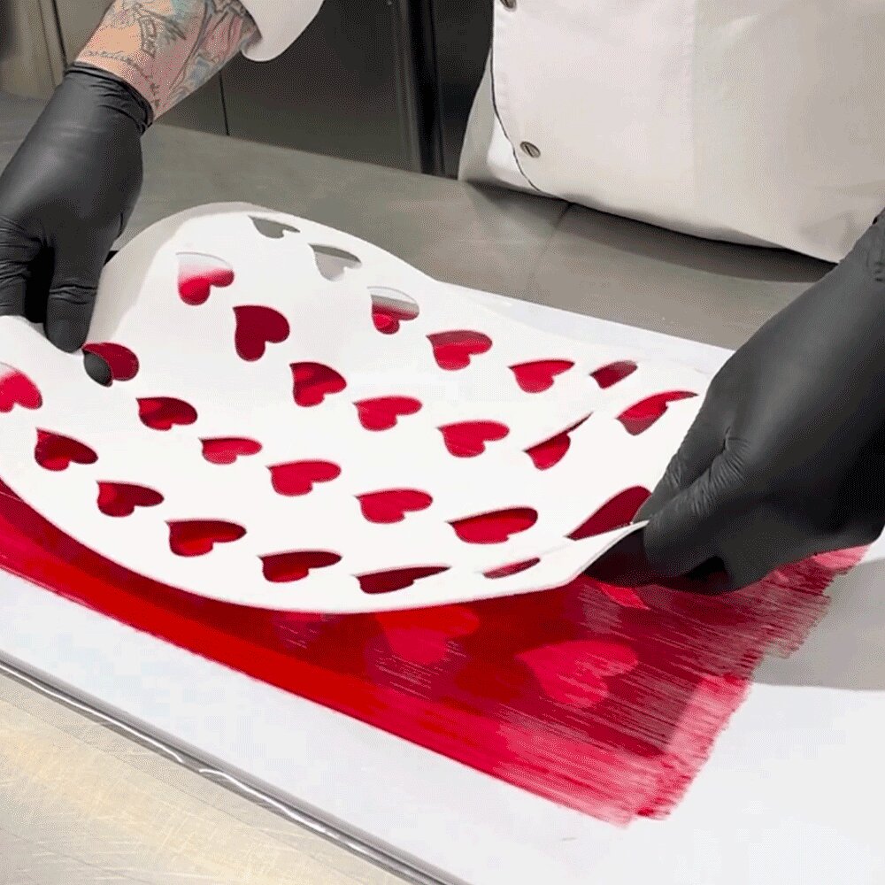 Martellato Hearts Silicone Decorating Mat 390x290 mm - Martellato CHASIL33 3