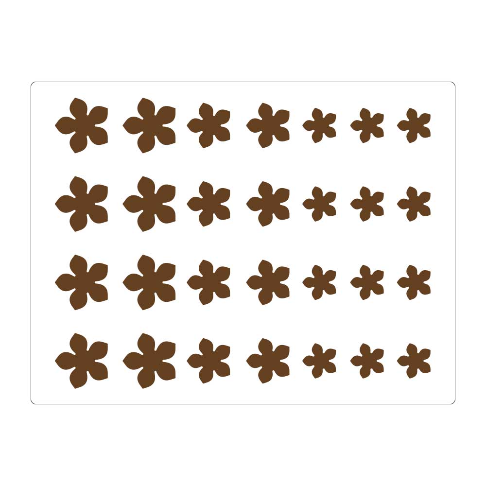 Martellato Flowers Silicone Decoration Mat 390x290 mm, 28 pcs - Martellato CHASIL34 2