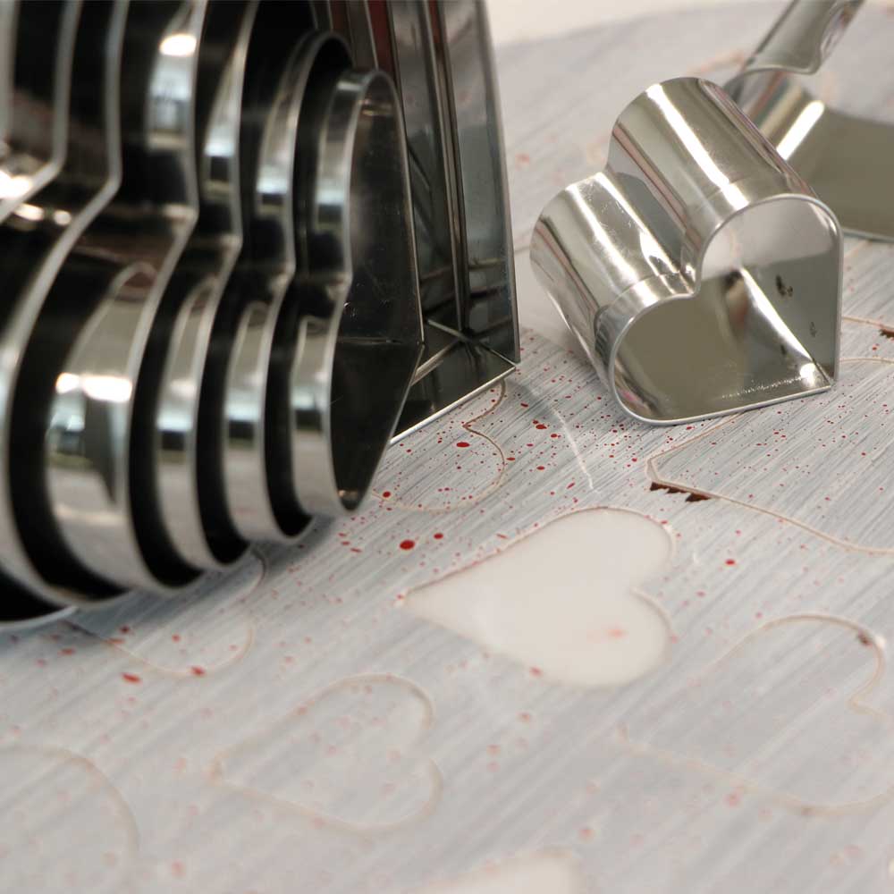 Martellato Martellato Smooth Heart Cutter Set, Stainless Steel, 12 pcs 2