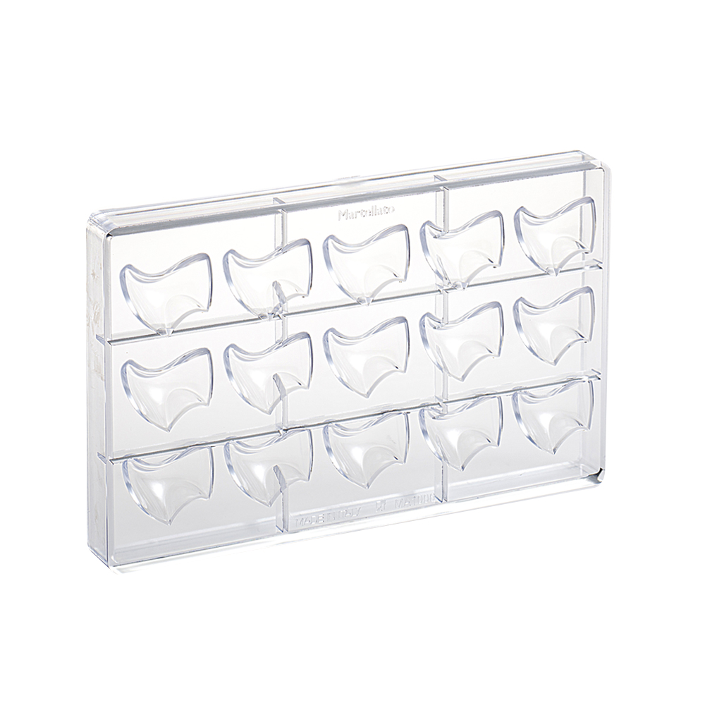 Martellato Wave 4 Chocolate Mold 15 pcs 44x38x14 mm - Martellato MA1006 2