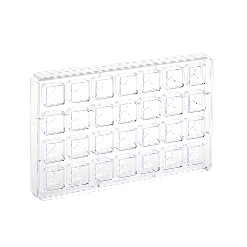 Martellato Square Chocolate Mold Quadrato 25x25x15.5 mm 28 pcs - Martellato MA1008 2