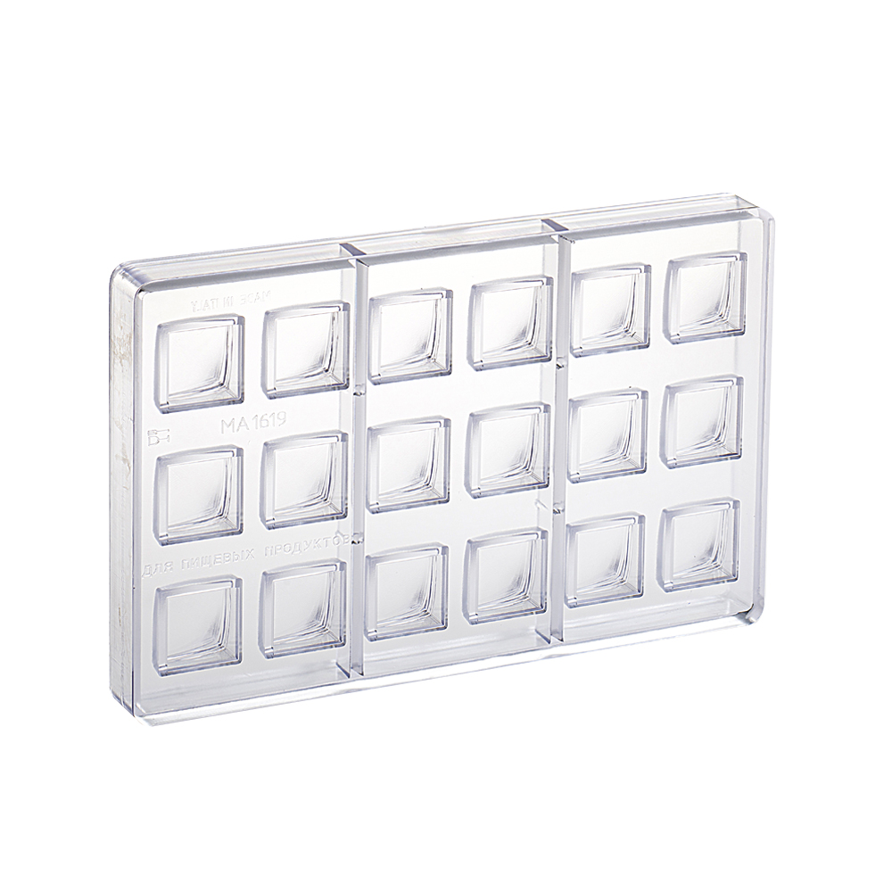 Praline Mould Square Polycarbonate 18 pcs - Martellato MA1619
