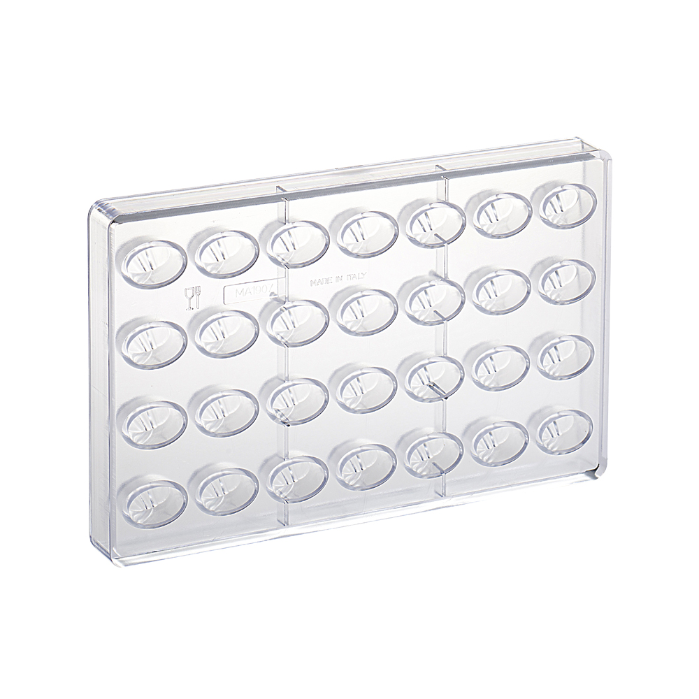 Martellato praline mould oval relief 28 pcs 29.5x19x17 mm - Martellato MA1907 2