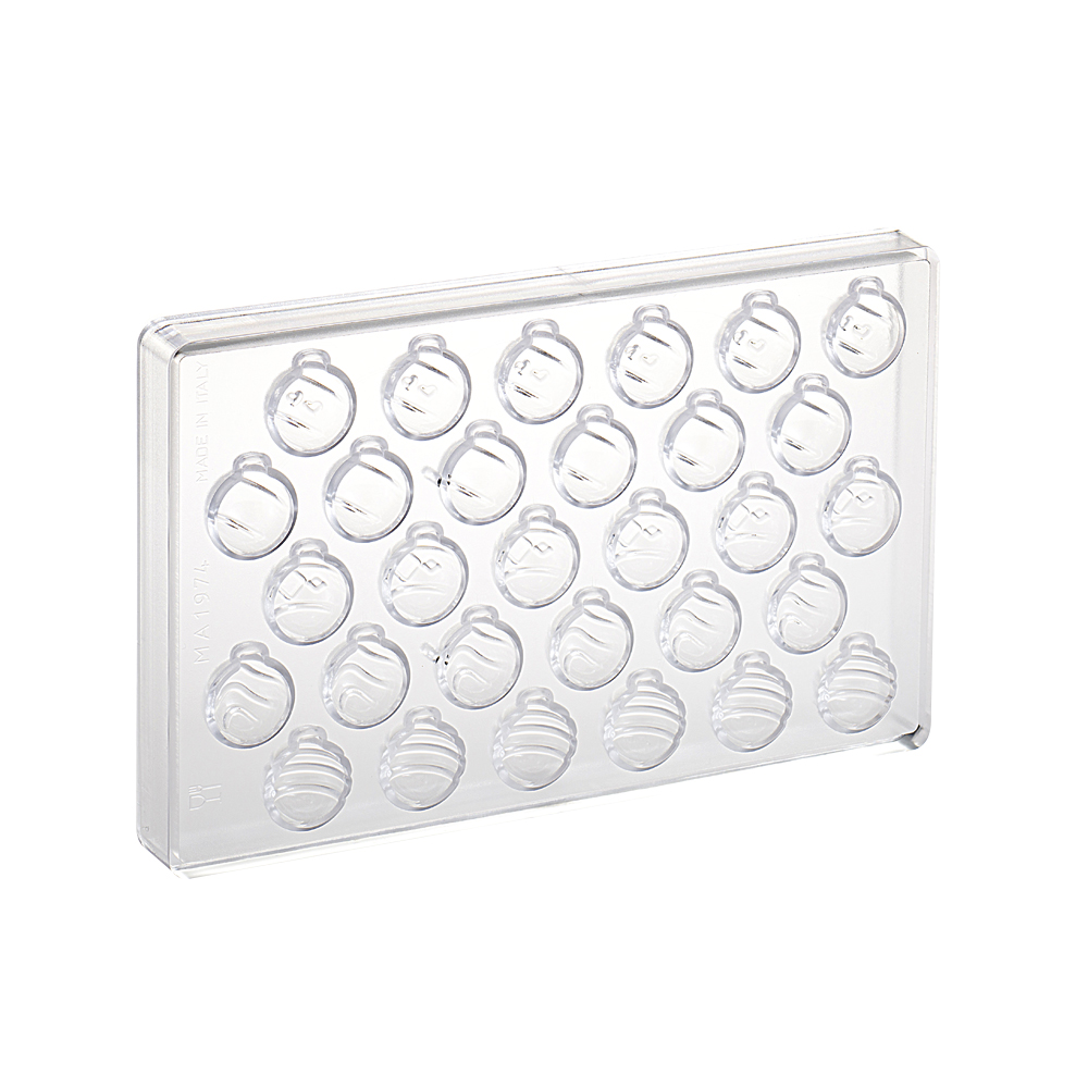 Martellato Christmas ball chocolate mould 30 pcs 30x26x16.5 mm - Martellato MA1974 2