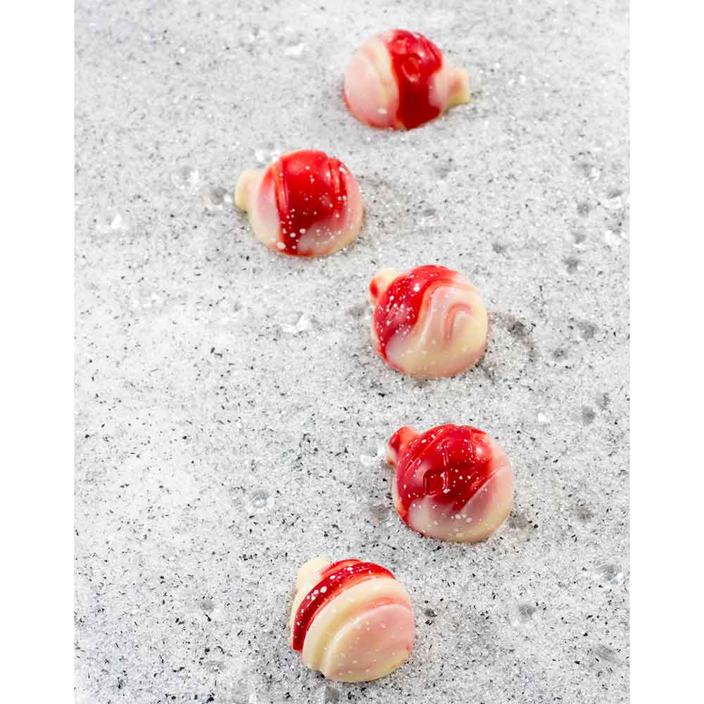 Martellato Christmas ball chocolate mould 30 pcs 30x26x16.5 mm - Martellato MA1974 3