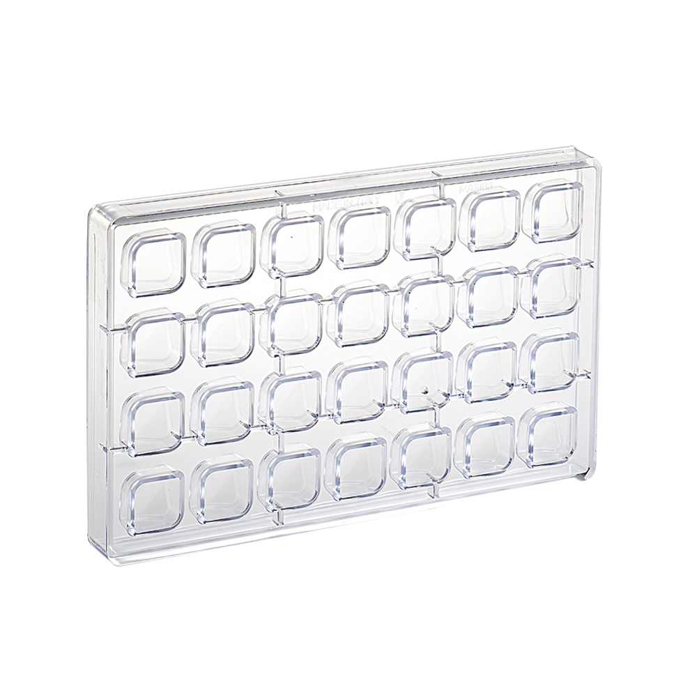 Martellato Smoothy Square chocolate mould 28 pcs 24x24x18 mm - Martellato MA1983 2