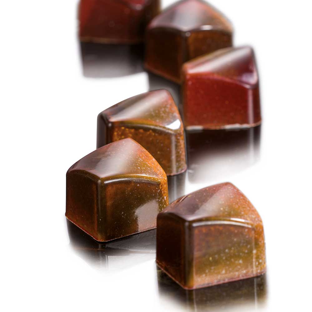 Martellato Smoothy Square chocolate mould 28 pcs 24x24x18 mm - Martellato MA1983 3