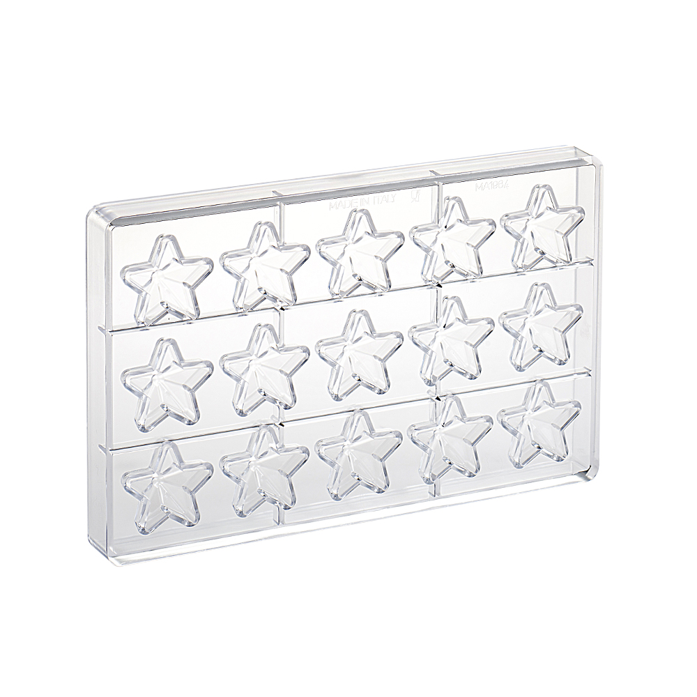 Martellato Star Chocolate Mold 15 pcs 40x42x16 mm 10 g - Martellato MA1984 2