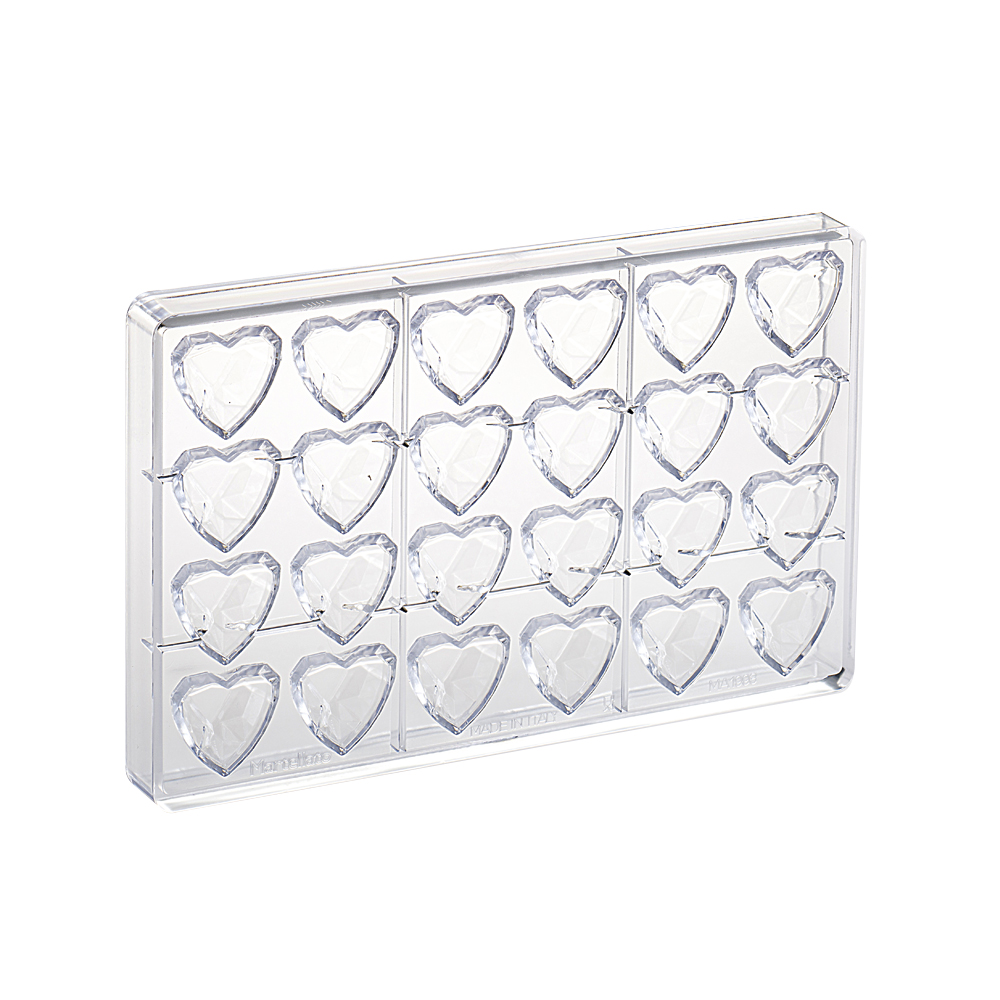 Martellato Diamond Heart Chocolate Mold 24 pcs 33x33x15mm - Martellato MA1993 2