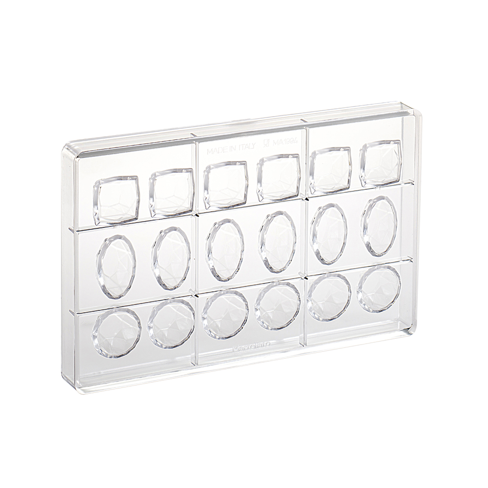 Martellato Jems Diamond Chocolate Mold 18 pcs Polycarbonate - Martellato MA1994 2