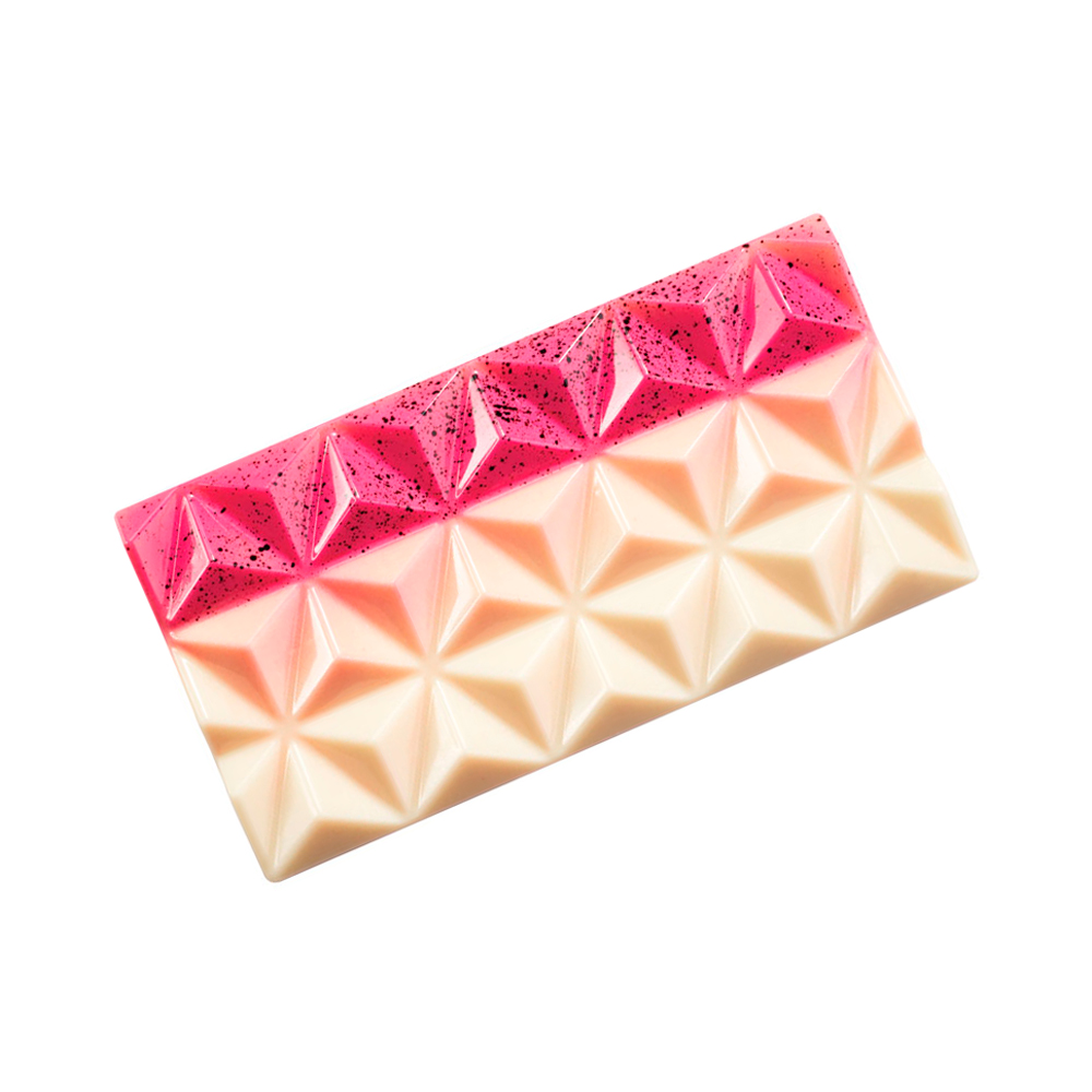 Martellato Pyramid Chocolate Bar Mold 3 pcs 138x72x11 mm - Martellato MA2009