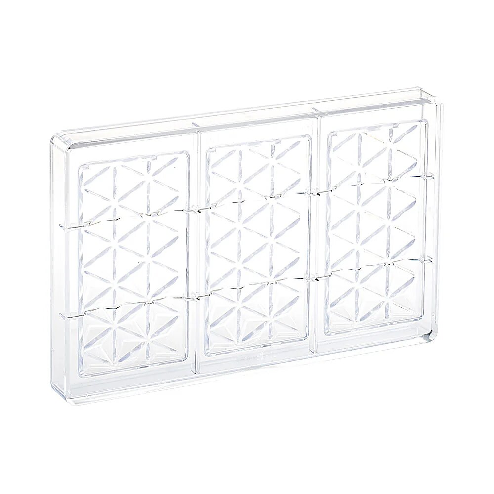 Martellato Pyramid Chocolate Bar Mold 3 pcs 138x72x11 mm - Martellato MA2009 3