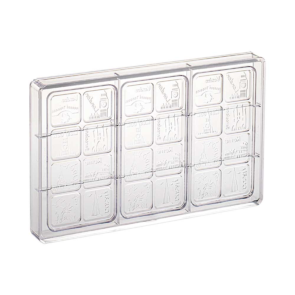 Martellato City Chocolate Bar Mold 150x76mm 3 pcs - Martellato MA2011 2