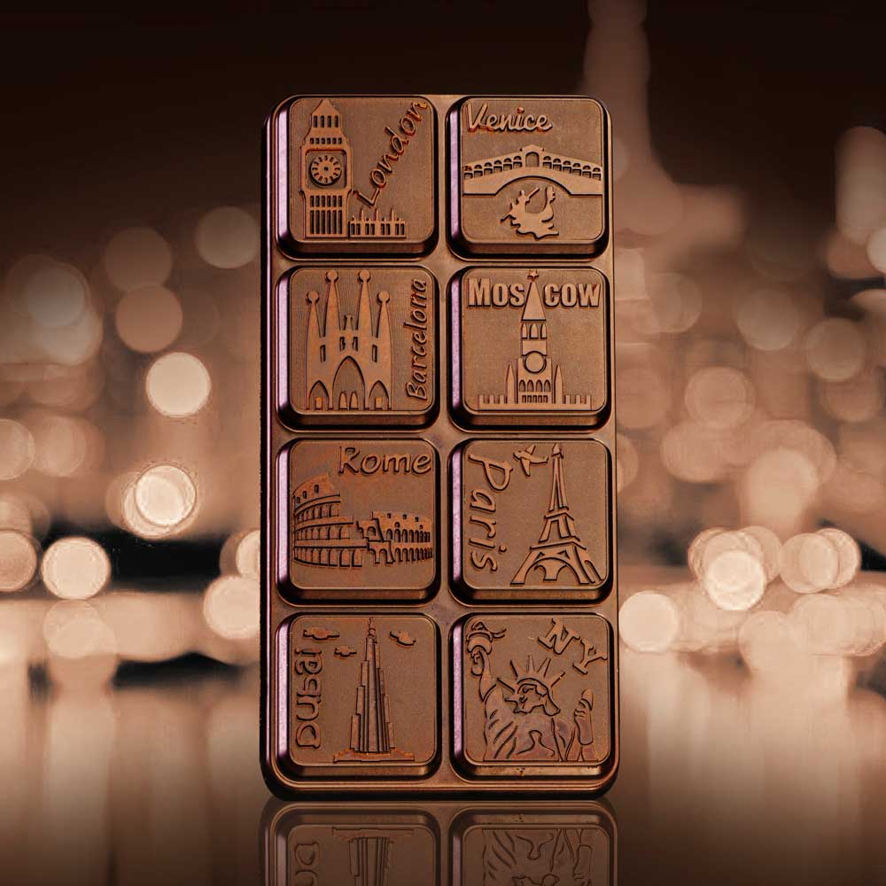 Martellato City Chocolate Bar Mold 150x76mm 3 pcs - Martellato MA2011 3