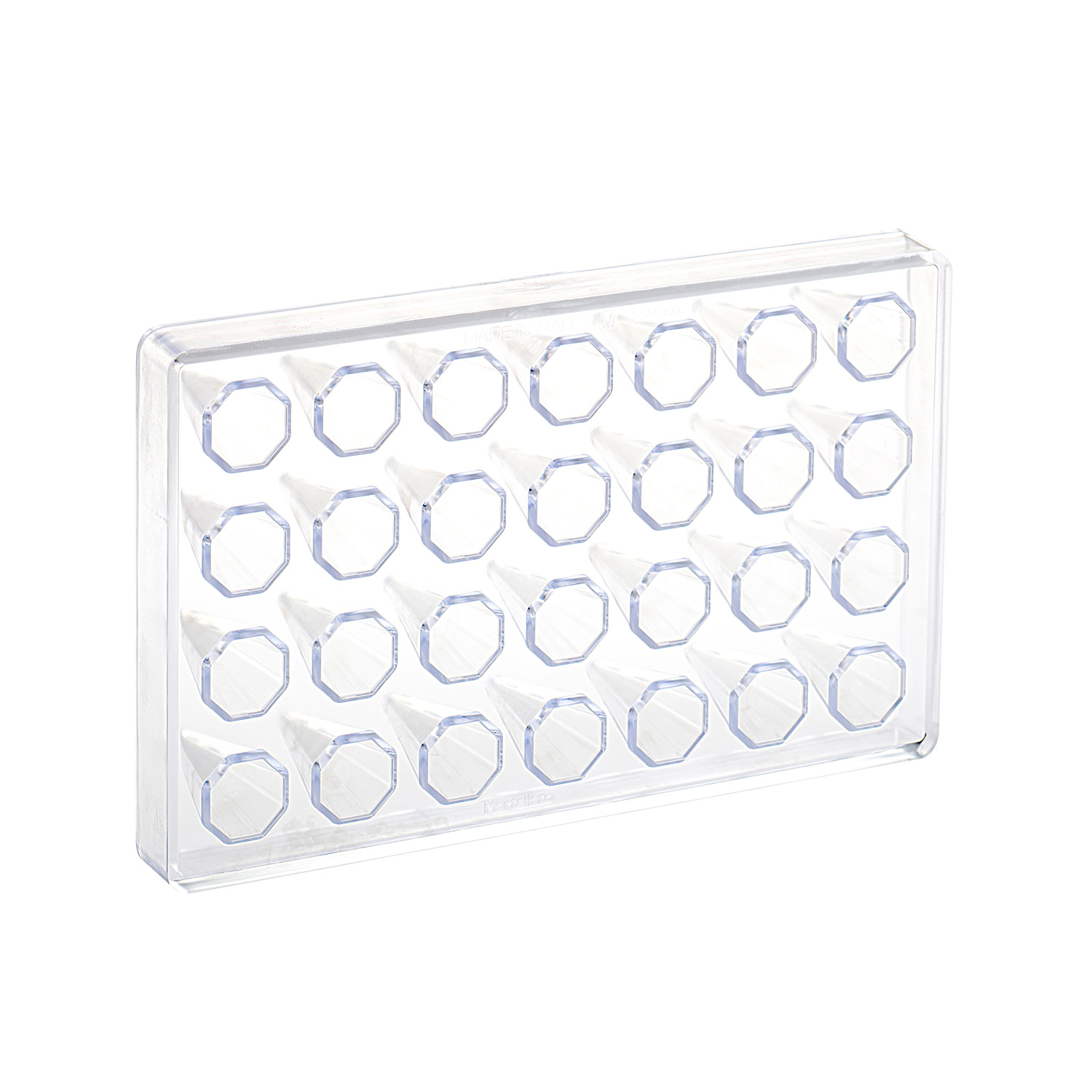 Martellato Pyramid Octagonal Praline Mold 28 pcs 25x25x55 mm - Martellato MA4007 2