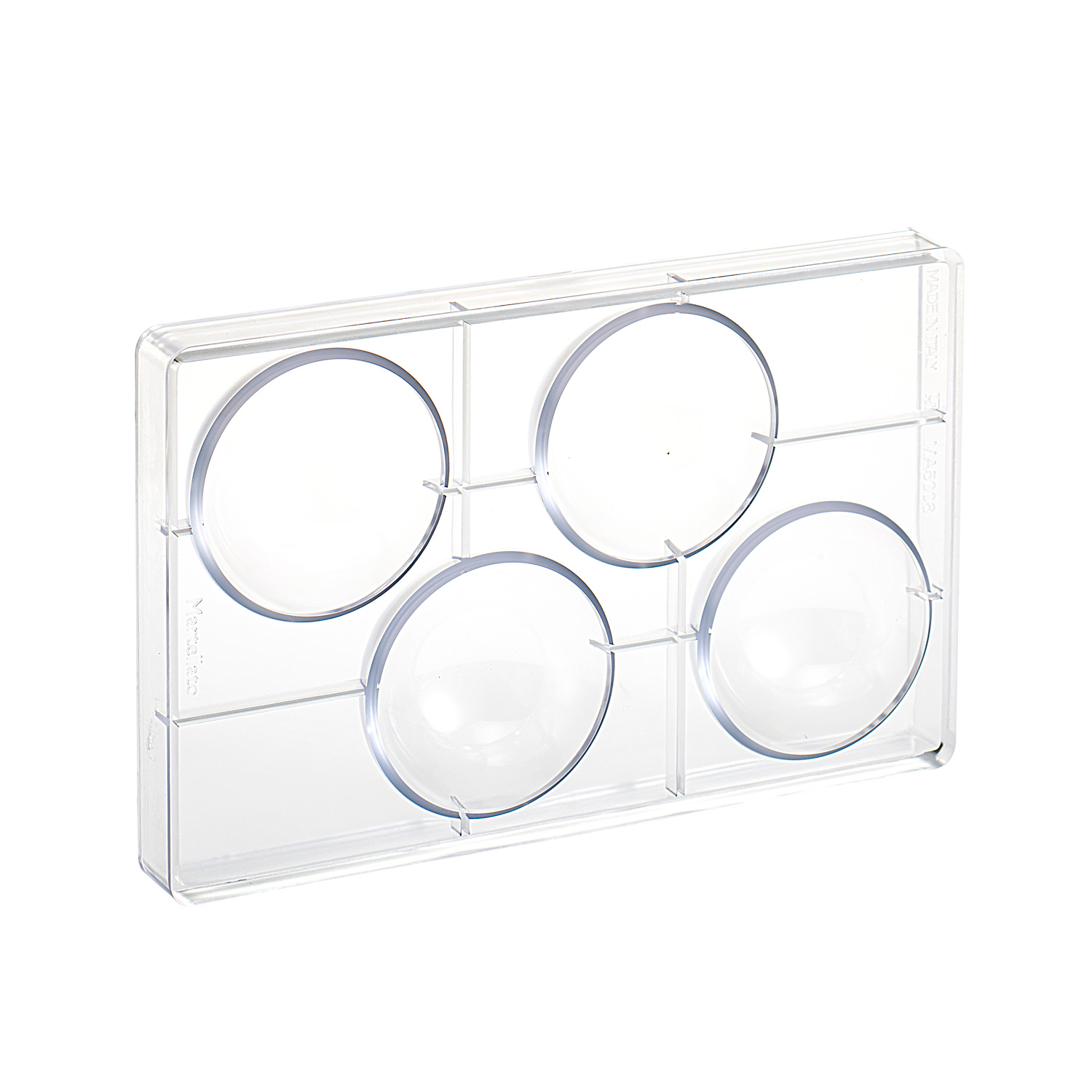 Martellato Semisphere Chocolate Mold Ø80mm 4 pcs - Martellato MA5006