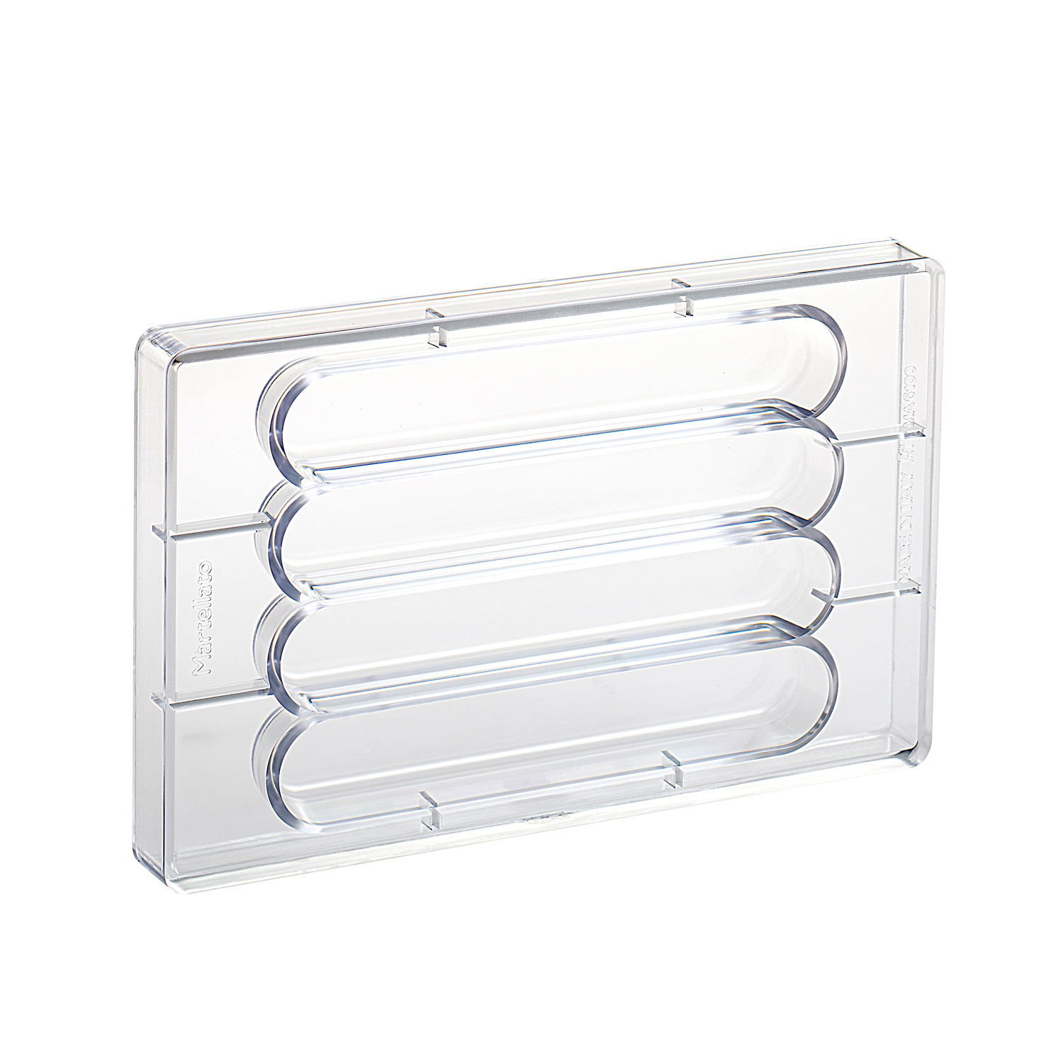 Chocolog Flat Chocolate Mold 4 pcs 198x35x23mm - Martellato MA6100