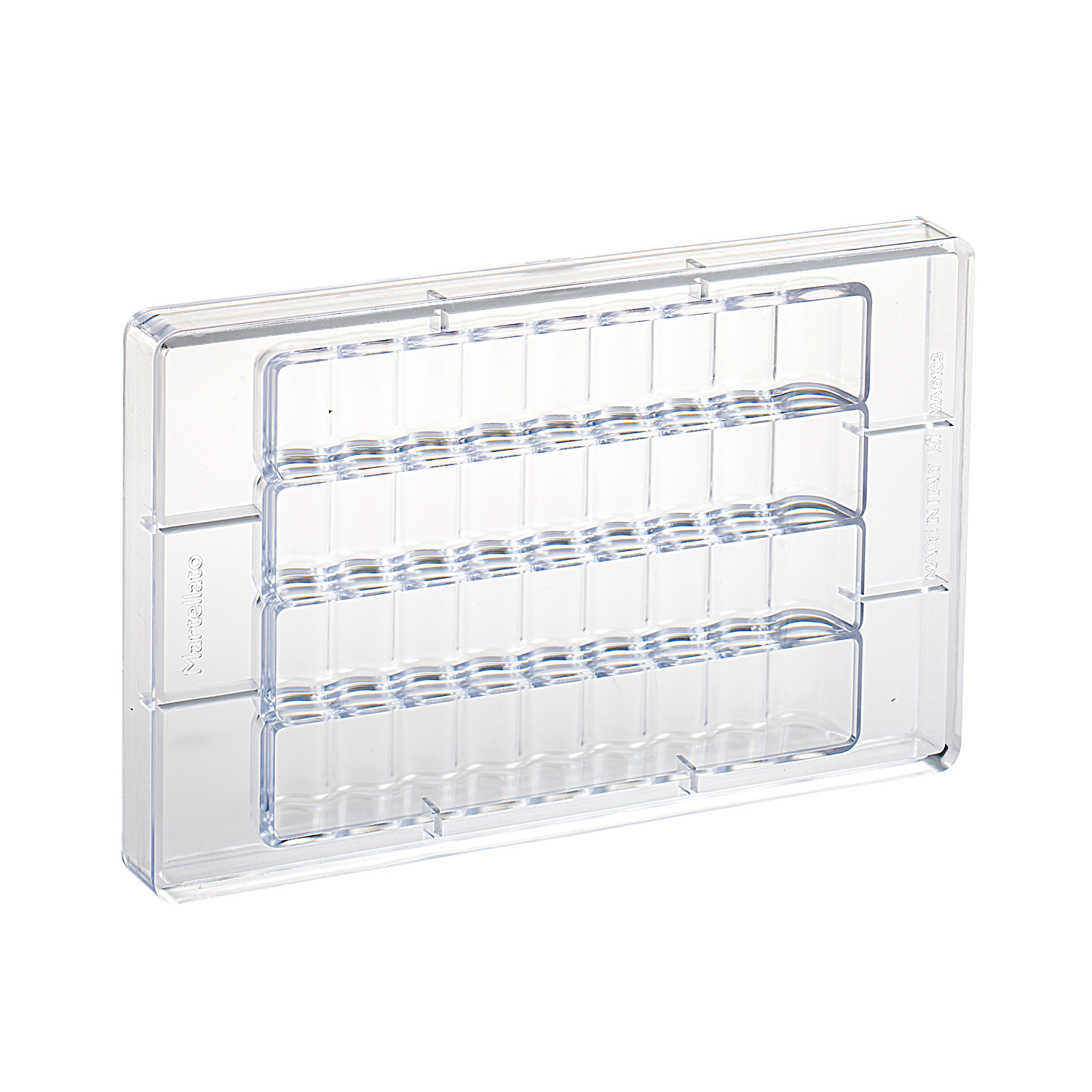 Martellato Chocolog Wavy Chocolate Mold 198x35x23 mm 4 pcs - Martellato MA6103 2