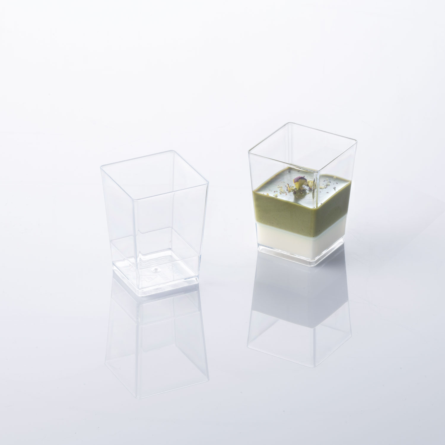 Martellato Square 1 Dessert Cup 60 ml Transparent 100 pcs - Martellato PMOCU001
