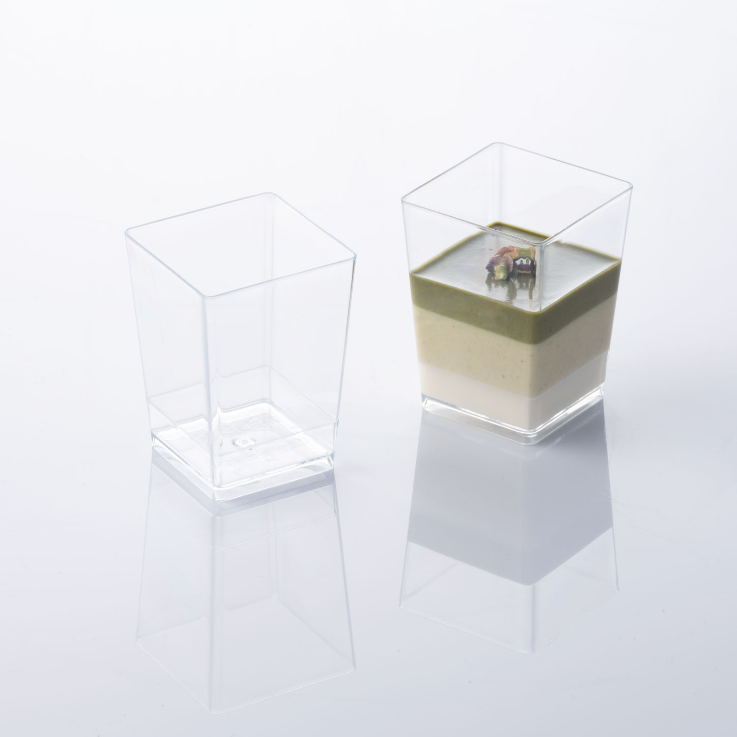 Martellato Square Cup 120 ml Transparent 100 pcs - Martellato PMOCU002