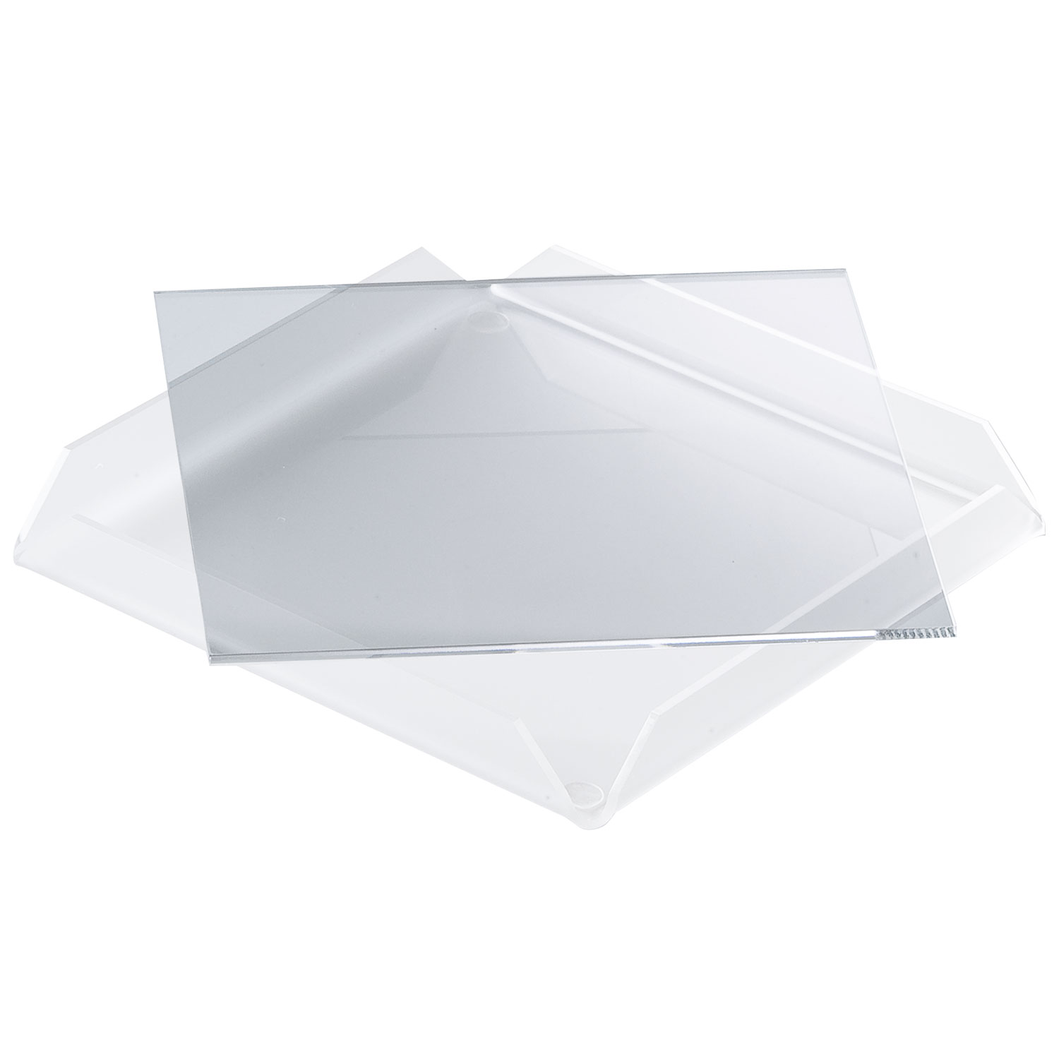 Martellato Transparent Plexiglass Shelf Plate 16.5x16.5x0.2 cm - Martellato VP00301