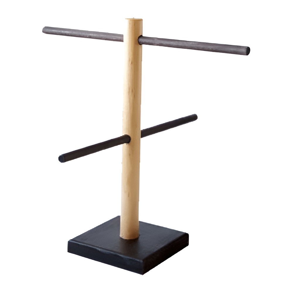 Novatex Wooden Bagel Display Stand, Small, 2 Tiers, 40 cm