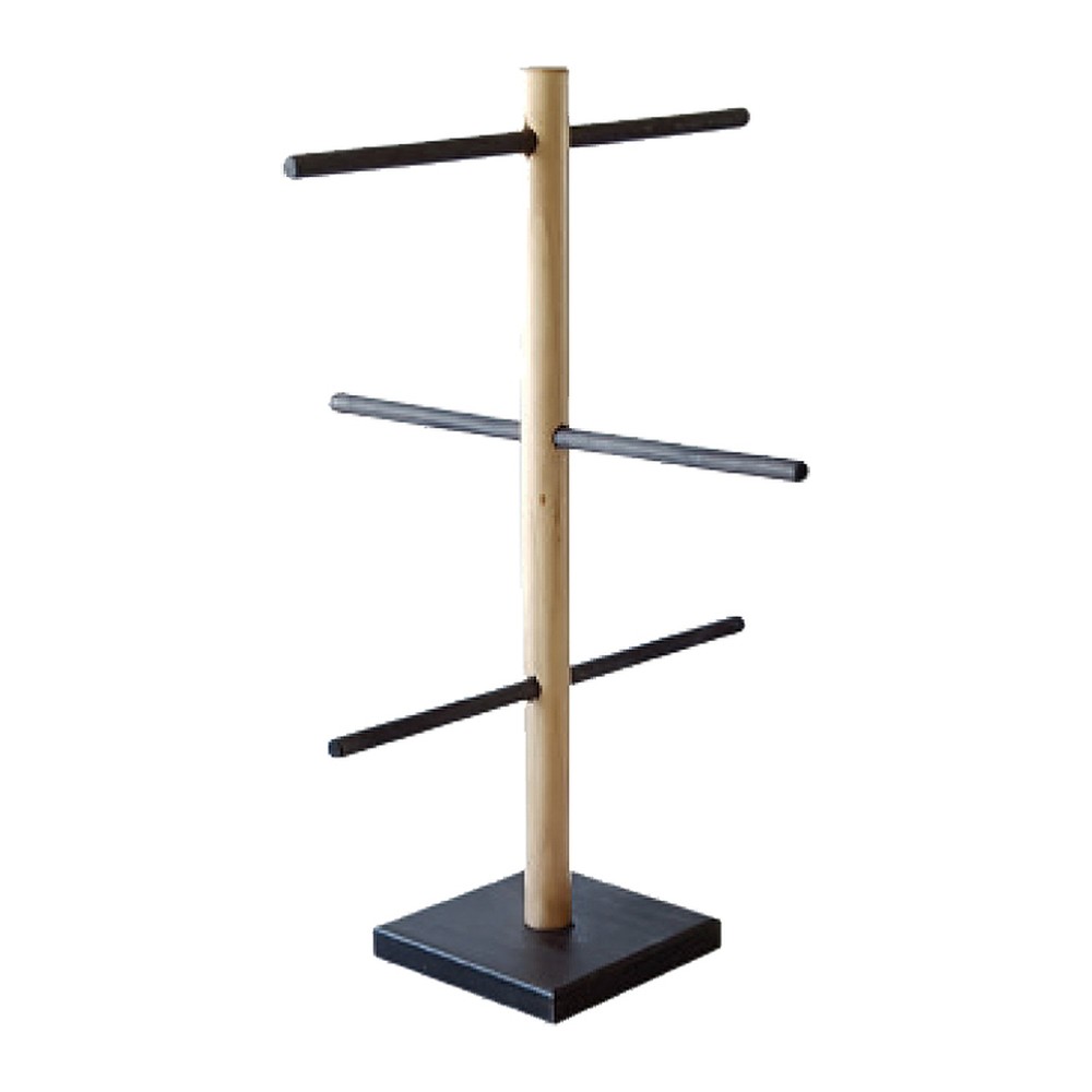 Novatex Wooden Bagel Display Stand, Large, 3 Tiers, 59 cm