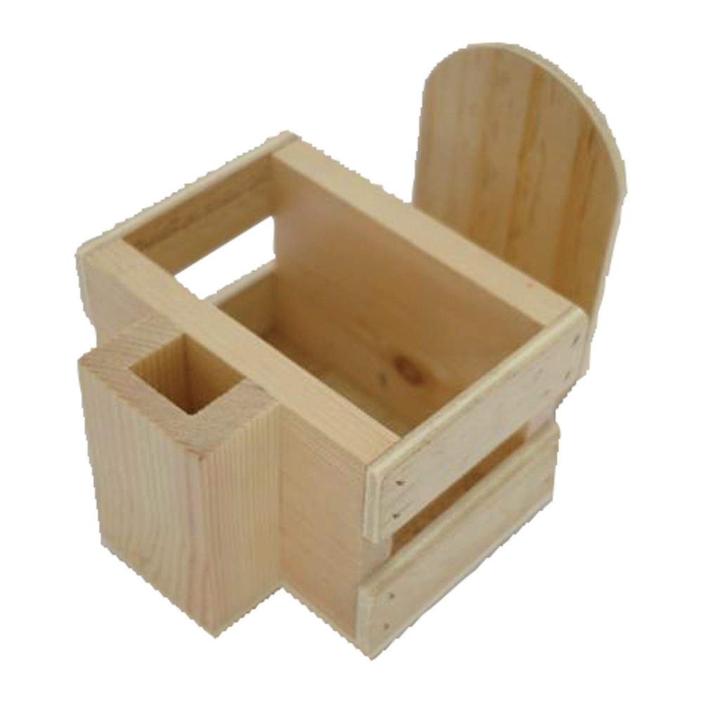 Novatex Wooden Salt and Pepper Shaker Set, 3 Pieces, Natural Wood, 10 x 15 x H10 cm