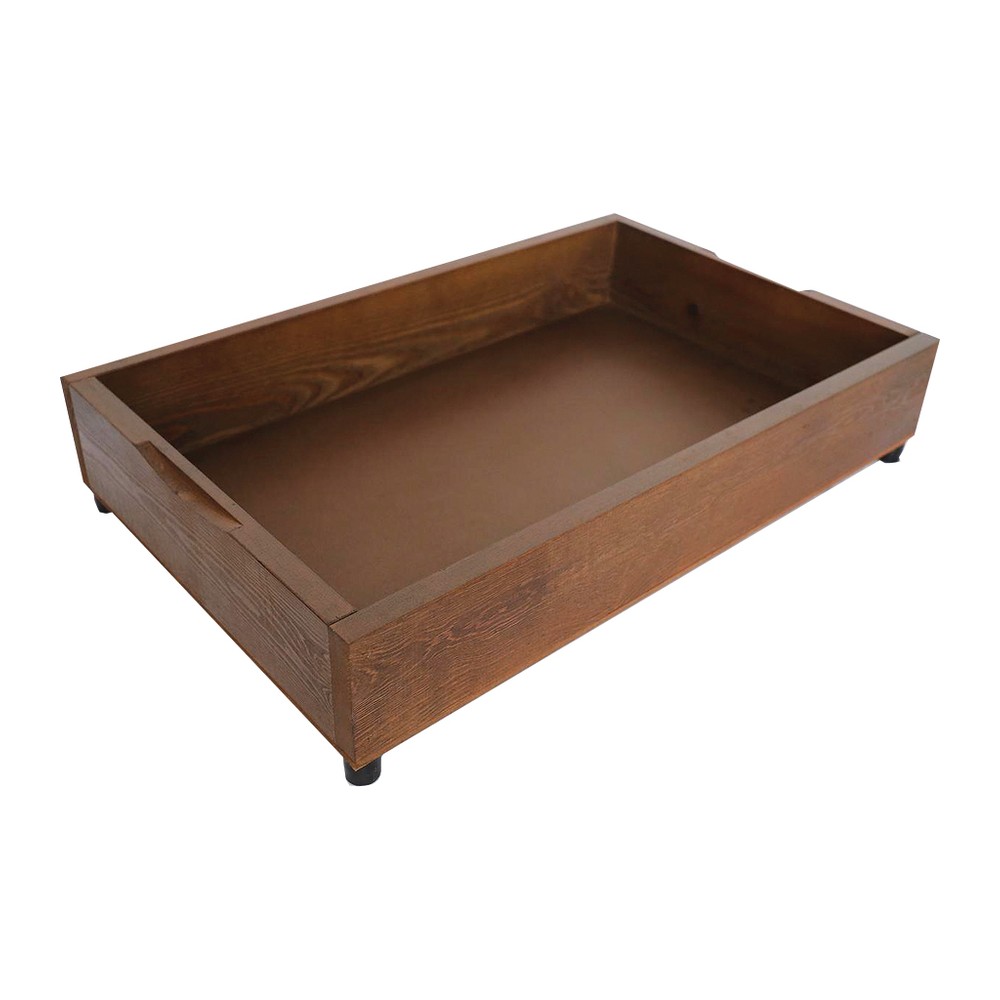 Novatex Wooden Bread Basket for GN 1/1 Buffet Display, Wenge