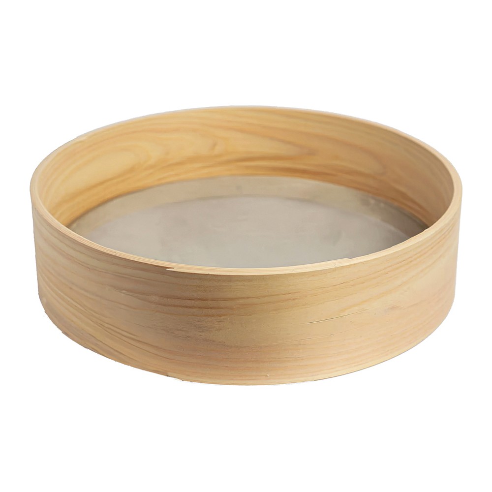Novatex Round Sieve Bread Basket, Light Wood with Mesh Base, Ø20 cm 2
