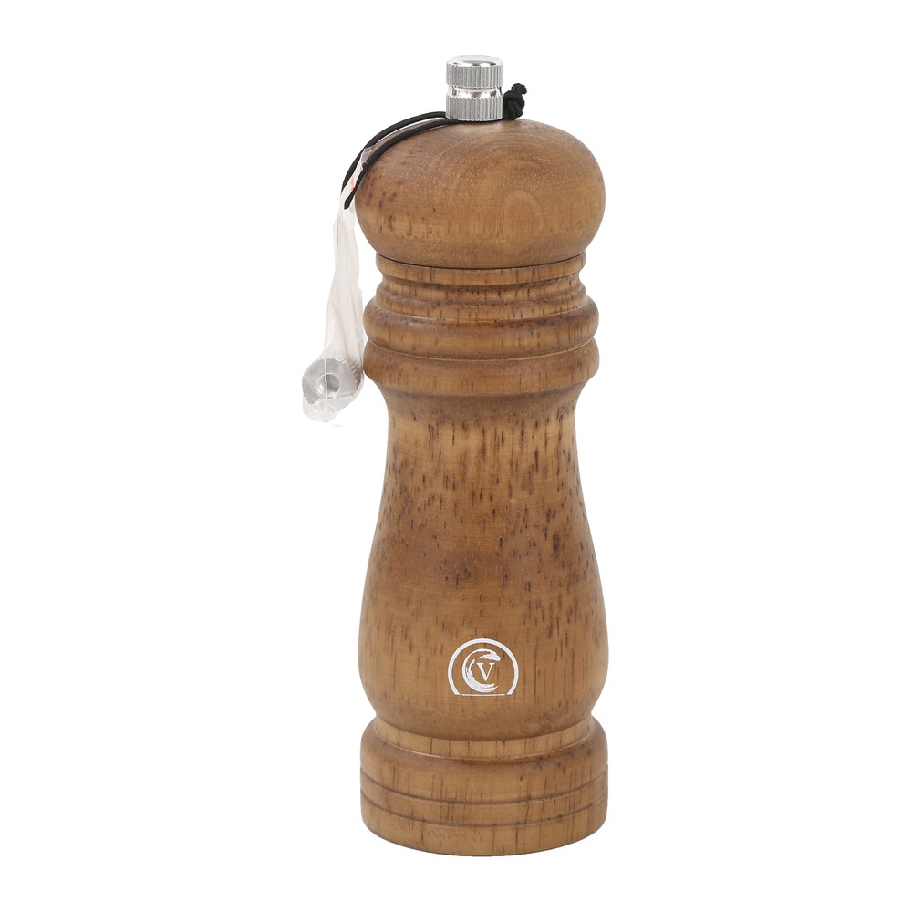 Novatex Pepper Mill Brown Wood, Ceramic Mechanism, Ø5.5 x H17.8 cm