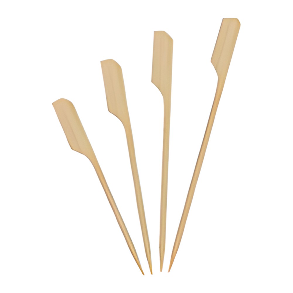 Novatex Bamboo Teppo Skewer with Paddle Handle, 15 cm