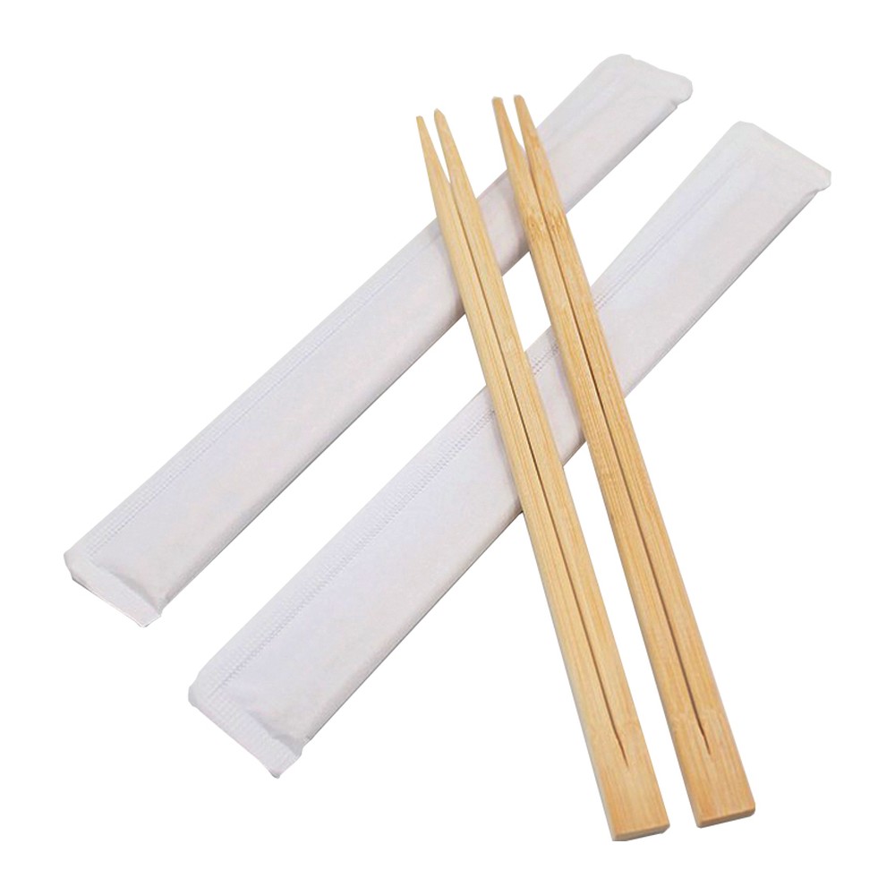 Novatex Disposable Bamboo Chopsticks, Paper Wrapped, 23 cm