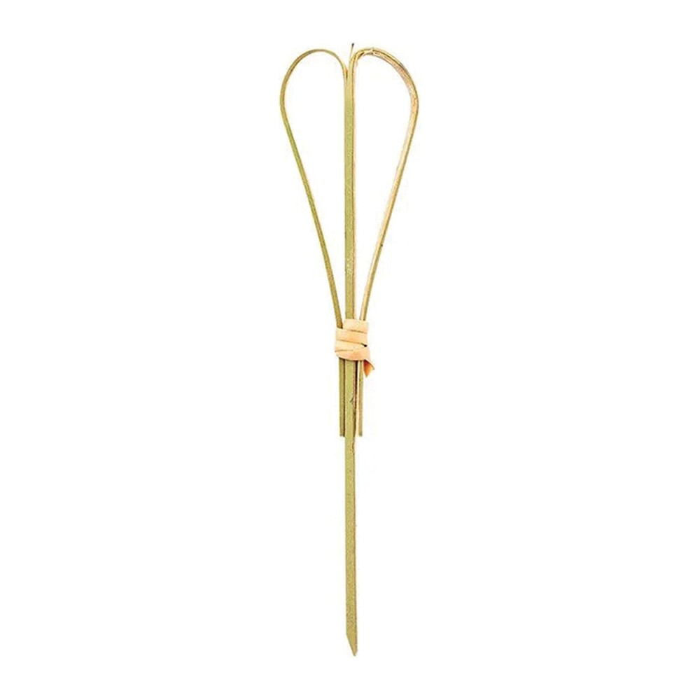 Novatex Bamboo Cocktail Pick with Heart Top, 15 cm