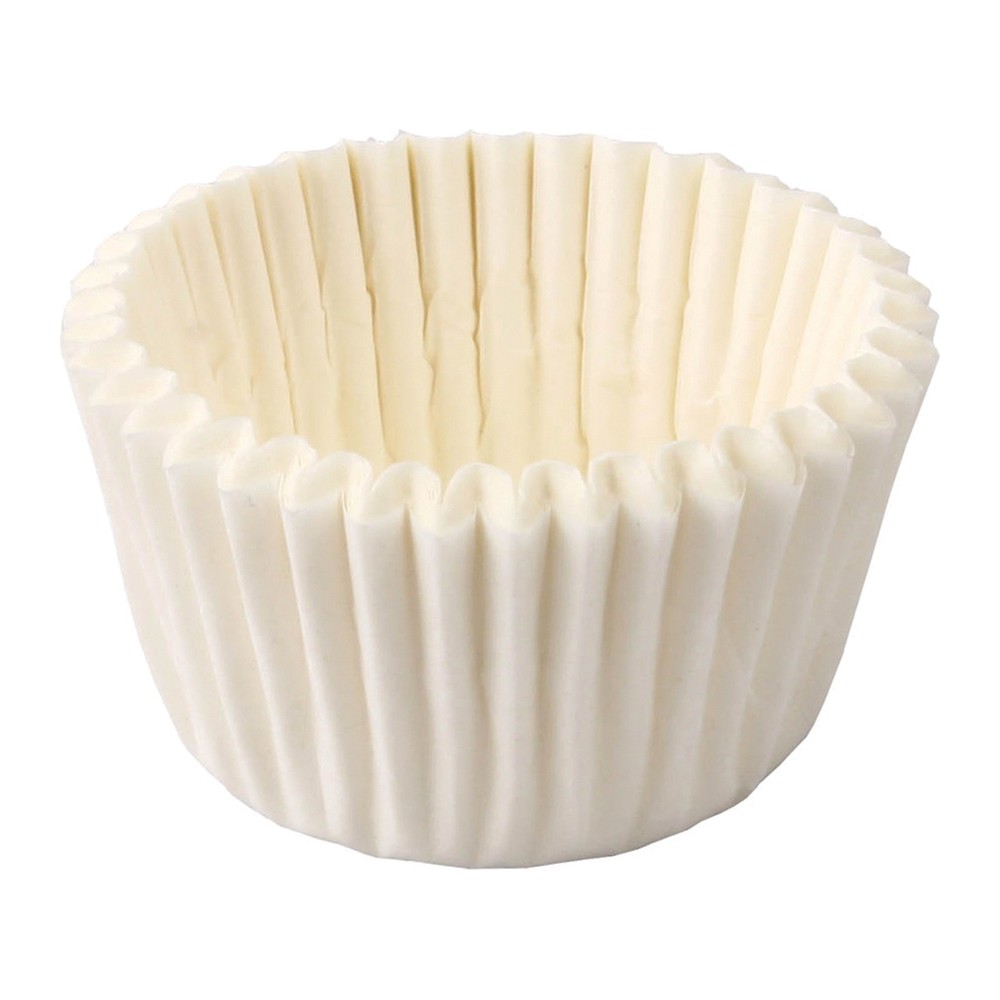 Novatex Paper Baking Cups Petit Beurre, White, Ø25 x 19 mm