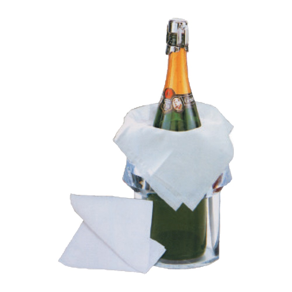 Novatex Champagne Towel with Neck Hole, White, 100% Cotton, 50 x 50 cm, Set of 5
