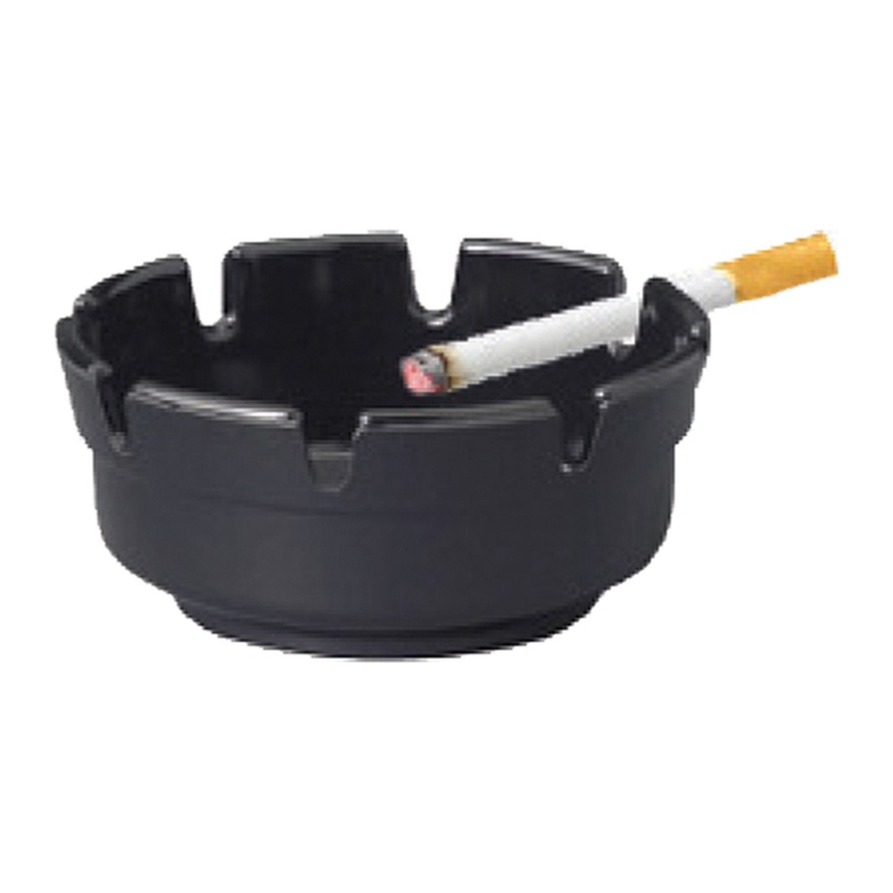 Novatex Round Bakelite Ashtray, Black, Ø10 x 4.5 cm